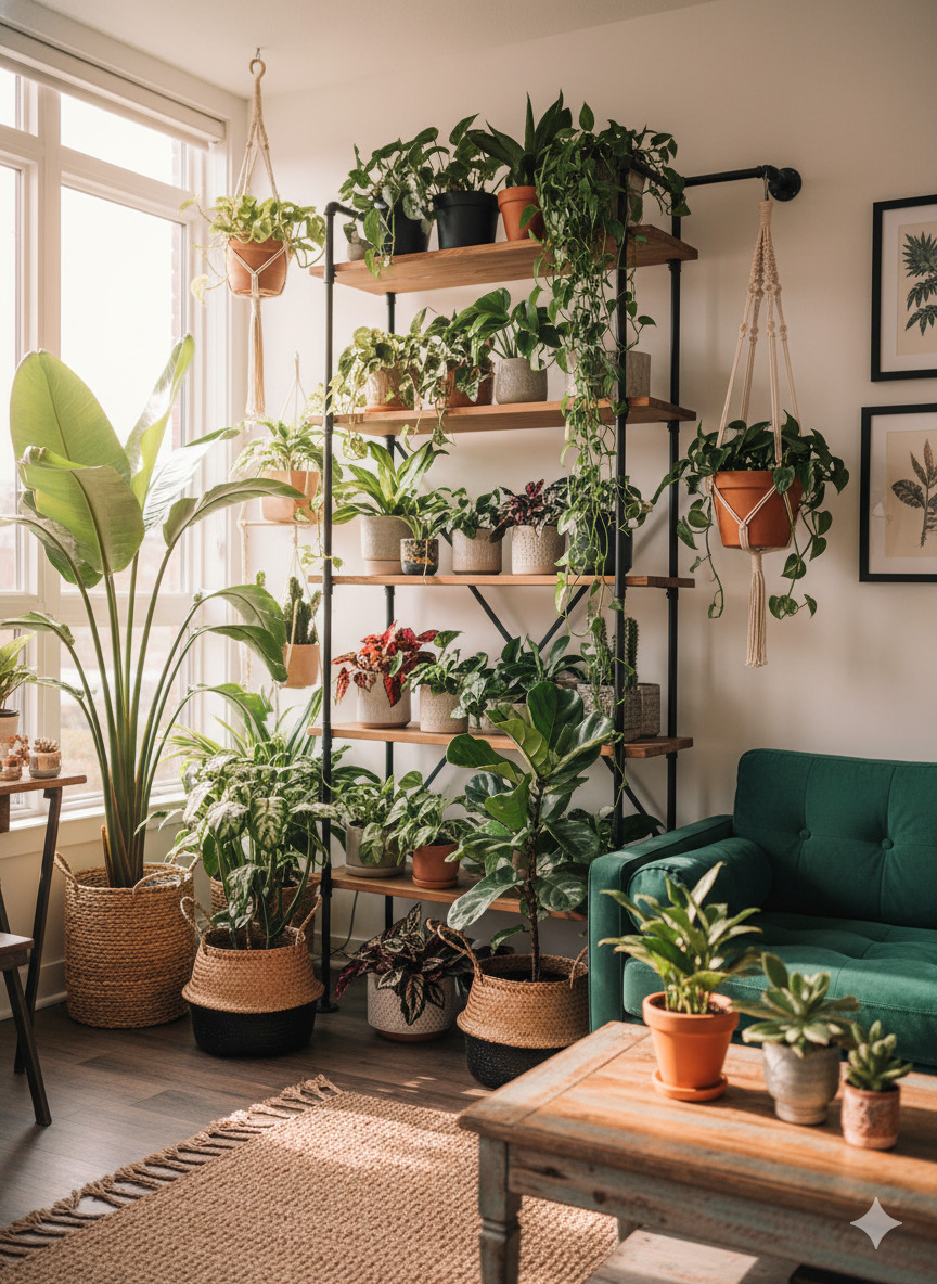 Beautiful indoor plant collection